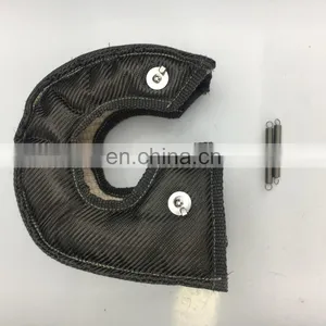 Turbo Heat Insulating Blanket t4 Titanium Turbo Heat Shield Blanket Cover LAVA CARBON FIBER TITANIUM Material thumbnail-1