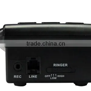 Black Mini ABS Shell Telephone Call With Recorder Data Wire thumbnail-3