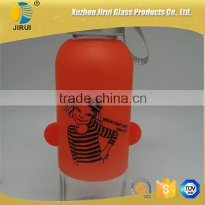 High Quality 350ml Sports Glass Water Bottle thumbnail-2