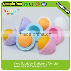 Funny Wholesale 3D Food Egg Haped Puzzle Rubber Eraser thumbnail-1