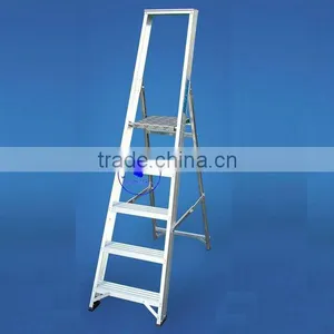 10 Step Aluminium Platform Step Ladders BS2037 Class1 thumbnail-1