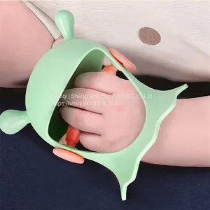 Silicone Mushroom Mitten Baby Teether Manufacture by Weiqi thumbnail-1