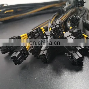 2022 Server Power Breakout Converter Board With 12 Pieces 6 Pin to 6+2 8 Pin Male PCI E PCIe PCI-E GPU Cable for 1200W PSU thumbnail-1