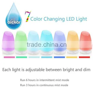 Aromatherapy Diffuser Wholesale 2016 100ml Ultrasonic Oil Diffuser With 7-LED Light From Manufacturers AN-0424 thumbnail-1