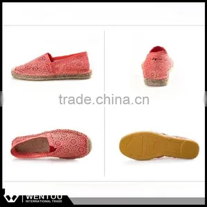 Jet Set Casual Slip On Canvas Lace Espadrille thumbnail-6