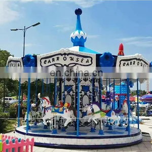 Outdoor Game Children Amusement Park Electric Equipment Amusement Rides Merry go Round Horse for Sale thumbnail-1
