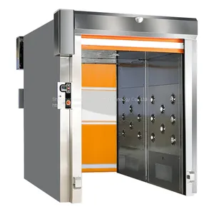 MRJH Fast Rolling Shutter Door Explosion-Proof Curtain Fully Automatic 304 Stainless Steel Cargo Air Shower thumbnail-5