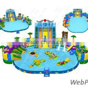 2016 New Durable Inflatable Lobster Theme and Other Series Water Park With Pool on Land Interesting for Kids Playing thumbnail-4