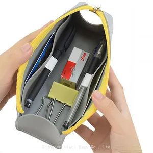 Custom Girls Cute Pencil Case Zipper Large Capacity School Student Pen Bag pu Leather Cosmetic Pouch Office Stationery Bag thumbnail-2