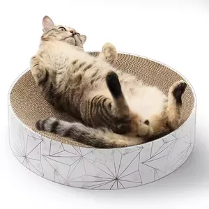 Meow Love Four Seasons Universal Entertainment Sports Comfortable Cat Round Cat Scratchboard thumbnail-3