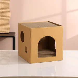 MeowLove Hot Sales Scratcher Cat Play Toy Corrugated Cardboard Cat Scratcher Cat Cardboard thumbnail-1