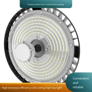 Led Ufo High Bay Hanging Lights for Industrial Mines, 200w Full Wattage, High Luminous Efficiency Working Lights for Industrial Workshops thumbnail-3