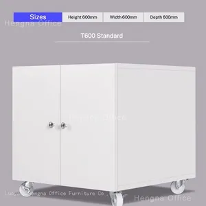 Steel Under Desk Printer Stand for Tech Office, 260mm Mobile Printer Station With Silent Wheels, Anti-Scratch Powder Coated Finish thumbnail-2