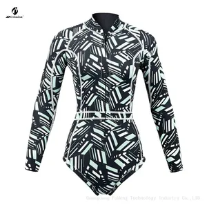 Spring Suit Front Zip 1.5mm-2.5mm Superstretch Flat Lock Wetsuit Long Sleeve Diving Suits UV Protection thumbnail-1