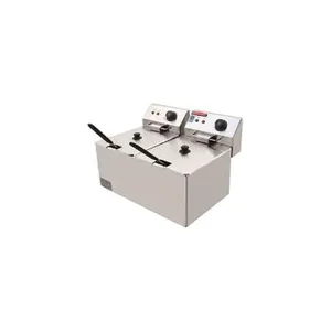 Industrial Electric Double Tanks Fryer 5kW Power for High-Capacity Frying thumbnail-1