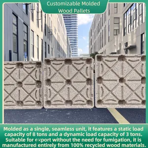 Standard / Non-Standard Molded Wood Pallets | Static Load: 3 Tons | Exempt From Export Quarantine thumbnail-1