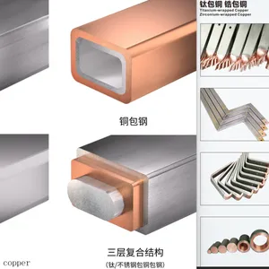 Titanium Clad Copper,Zirconium Clad Copper,Titanium and Stainless Steel Cathode Plates thumbnail-1