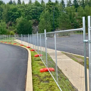 Hot-selling Mobile Temporary Metal Fencing Panels in Australia, Made of Galvanized Steel, Suitable for Construction Sites and Events thumbnail-3