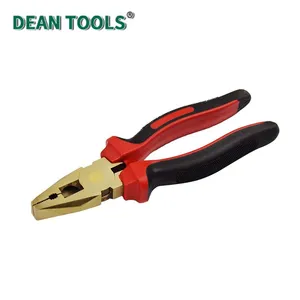 Non-Sparking Pliers,Lineman, Non Sparking Combination Plier, Spark-free Safety Side Cutter Linemans Pliers thumbnail-4