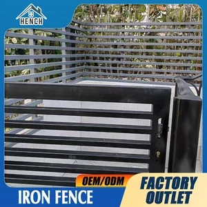Fancy Wrought Iron Railing China Balcony Balustrades Stair Iron Fence thumbnail-4
