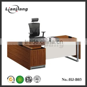 High Tech Manager L-type Office Table thumbnail-1