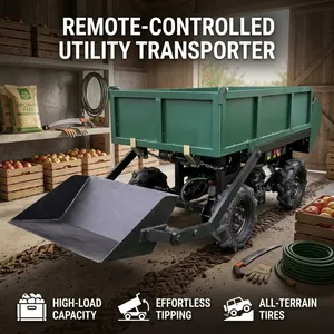 Radio Controlled Utility Carrier Extended Range Transport Vehicle for Agricultural Logistics and Material Hauling thumbnail-3