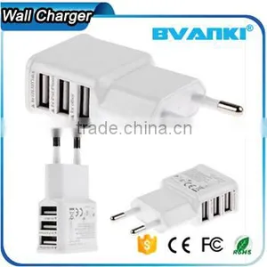 2016 New Premium Travel Universal Multi Port Usb Charger 3 Port Usb Wall Charger Adapter 5V 2A for Samsung for IPhone for HTC thumbnail-1