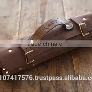 Reverted Espresso Chef Knife Roll Genuine Leather Heavy Duty thumbnail-1