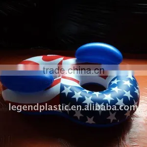 Inflatable Double Ski Tube With Cushion thumbnail-1