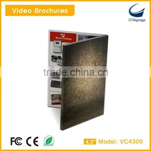 New Year Greeting Card 4.3 Inch Lcd Screen Video Book Brochure Greeting Card VC4300 thumbnail-5