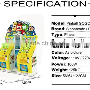 2016 New Arrival Pinball Arcade Game Machine Cabinet Double Player Different Colors Available thumbnail-2