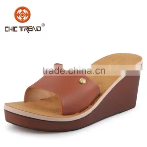 New Products Ladies Melissa Hot Sale Fashion Leisure Wedges Slippers Candy Jelly PVC Silppers Shoes Plastic Women Sandal Shoes thumbnail-1