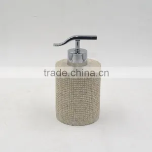 Lattice Pattern Polyresin Sandstone Bathroom Accessories Set thumbnail-2