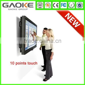 Gaoke LED LCD Infrared Multi Touch Interactive Touch Screen Monitor Flat Panel With Best Price for Education thumbnail-1