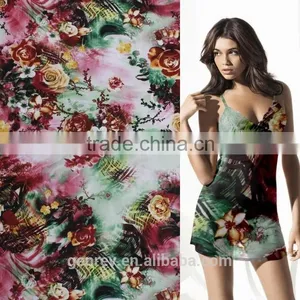 Polyester Fabric Factory Direct Sale Poly Knit Spandex Print Digital Print Polyester Fabric Print Knit Fabirc thumbnail-1