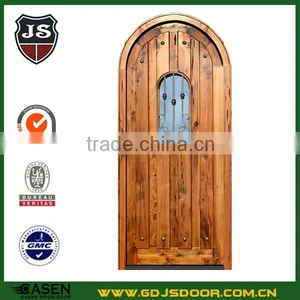 Rural Flower Carving Solid Birch Wood Glass Door Designs for Interior thumbnail-2