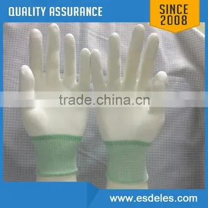 Competitive Price Antistatic pu Fingertips Carbon Gloves thumbnail-4