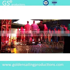 Non-slip Portable Stage Deck With Foldable Riser for Dancing Event thumbnail-3