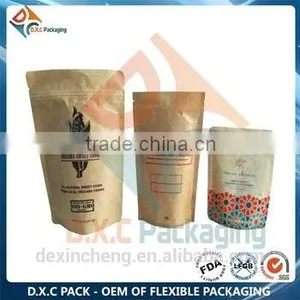 Kraft Paper Lined Foil Doypack/Bag For Snack Food Packaging thumbnail-1