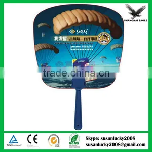 2014 New Product Advertising Cheap Sale Chinese Custom Plastic Hand Fan (directly From Factory) thumbnail-1