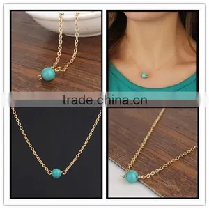 Gold Necklace, Opal Necklace, Tiny Opal Necklace, Opal Jewelry, Minimalist Pendant, thumbnail-1