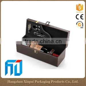 Custom Single Cheap Leather Wine Gift Box Packaging thumbnail-1