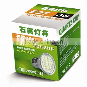 CE RoHS Certificate 3W AC220V E27Green Energy High Power Indoor LED Spot Light Bulb thumbnail-2