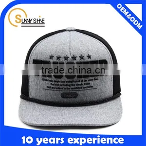 High Quality Custom 5 Panel Hats Acrylic Letter Flat Brim Trucker Hat Wholesale thumbnail-1