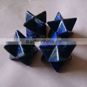 20mm Natural Lapis Merkaba Pendant thumbnail-1