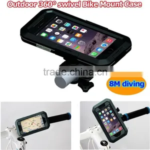 Smart Touchscreen 360 Degree Swivel Bicycle Holder With 8m Waterproof Case for Samsung S3/S4 Quality Choice thumbnail-1