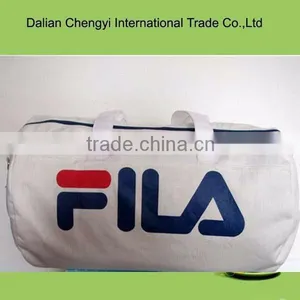 Manufacturer High Capacity White Cotton Travel Sport Duffel Bag With Customize Printing thumbnail-1