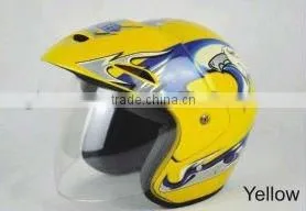 Prowel Bright Yellow Racing Open Face Helmets/Kids Helmets / Motorcycle Helmets thumbnail-1