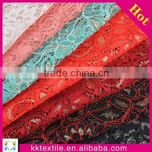 New Arrival 50% Nylon 40% Cotton 10%Metallic Guipure Lace Dress Fabric thumbnail-1
