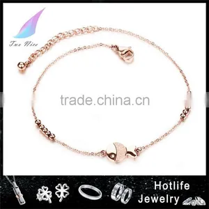 Jewellery Fashionable 316L Stainless Steel Style Fish Charm Sexy Slave Anklet Chain thumbnail-1